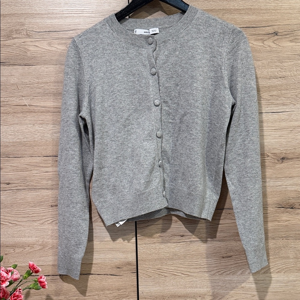 Mango Gray Women's Cardigan